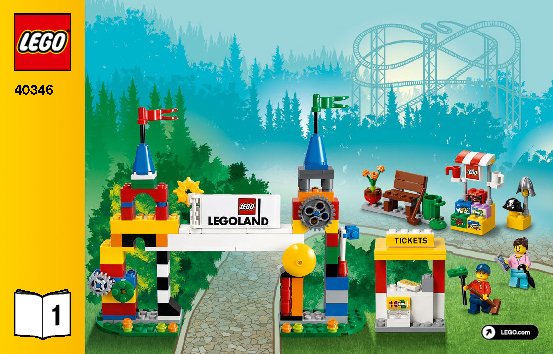 Istruzioni per la Costruzione - LEGO - 40346 - LEGOLAND® Park: Page 1