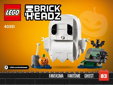 Istruzioni per la Costruzione - LEGO - 40351 - Halloween Ghost: Page 1