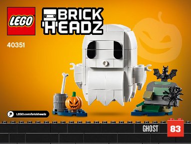 Istruzioni per la Costruzione - LEGO - 40351 - Halloween Ghost: Page 1