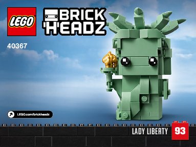 Istruzioni per la Costruzione - LEGO - 40367 - Lady Liberty: Page 1