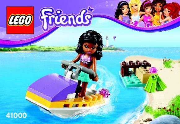 Istruzioni per la Costruzione - LEGO - Friends - 41000 - Acrobazie sul Jet Ski: Page 1