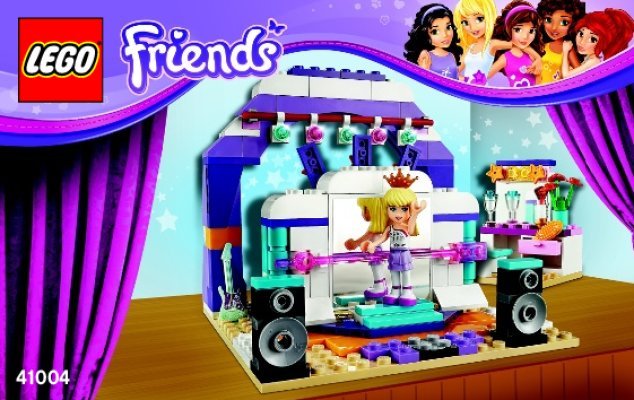 Istruzioni per la Costruzione - LEGO - Friends - 41004 - Prove sul palcoscenico: Page 1