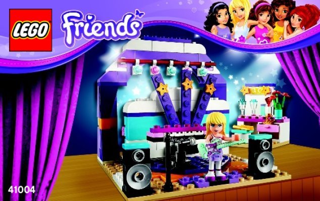 Istruzioni per la Costruzione - LEGO - Friends - 41004 - Prove sul palcoscenico: Page 1