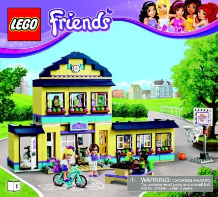 Istruzioni per la Costruzione - LEGO - Friends - 41005 - Il liceo di Heartlake: Page 1