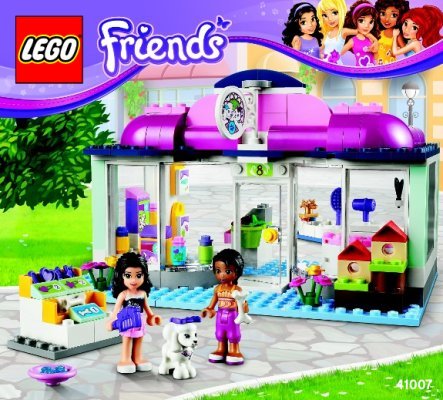 Istruzioni per la Costruzione - LEGO - Friends - 41007 - Il salone di bellezza degli animali: Page 1