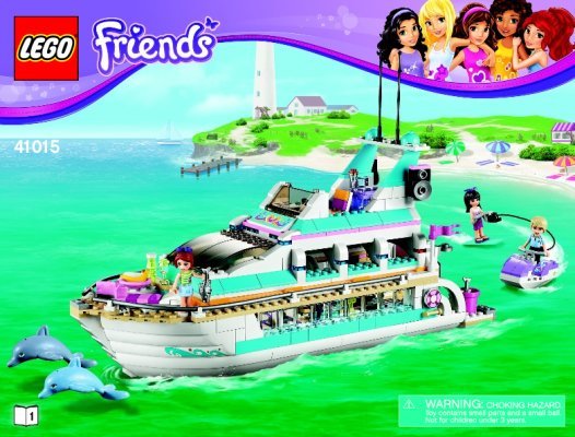 Istruzioni per la Costruzione - LEGO - Friends - 41015 - Yacht: Page 1