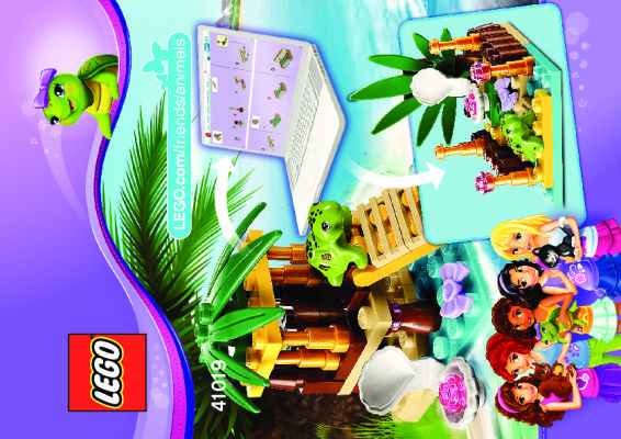 Istruzioni per la Costruzione - LEGO - 41019 - Turtle's Little Oasis: Page 1