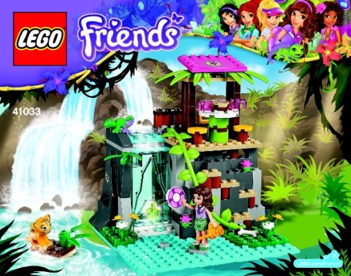 Istruzioni per la Costruzione - LEGO - Friends - 41033 - Salvataggio alle cascate tropicali: Page 1