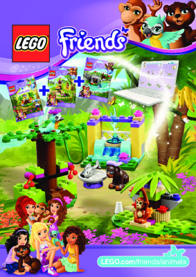 Istruzioni per la Costruzione - LEGO - Friends - 41044 - La fontana del pappagallo: Page 1