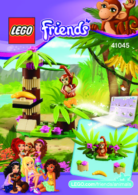 Istruzioni per la Costruzione - LEGO - Friends - 41045 - L'albero di banane dell'Orangotango: Page 1