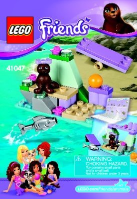 Istruzioni per la Costruzione - LEGO - Friends - 41047 - La roccia della foca: Page 1