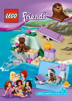 Istruzioni per la Costruzione - LEGO - Friends - 41047 - La roccia della foca: Page 1