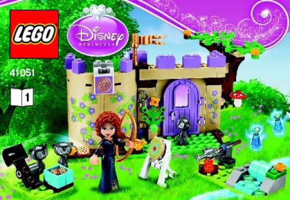 Istruzioni per la Costruzione - LEGO - Disney Princess - 41051 - Merida agli Highland Games: Page 1