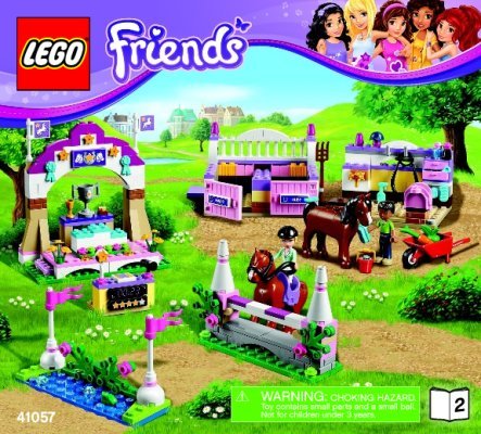 Istruzioni per la Costruzione - LEGO - Friends - 41057 - La mostra dei cavalli di Heartlake: Page 1