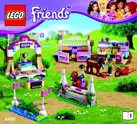 Istruzioni per la Costruzione - LEGO - Friends - 41057 - La mostra dei cavalli di Heartlake: Page 1