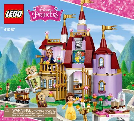 Istruzioni per la Costruzione - LEGO - Disney Princess - 41067 - Il castello incantato di Belle: Page 1