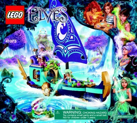 Istruzioni per la Costruzione - LEGO - Elves - 41073 - Il veliero di Naida: Page 1