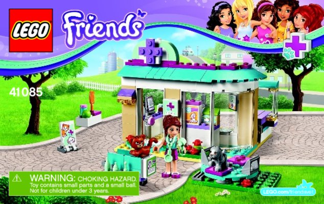 Istruzioni per la Costruzione - LEGO - Friends - 41085 - La clinica veterinaria: Page 1