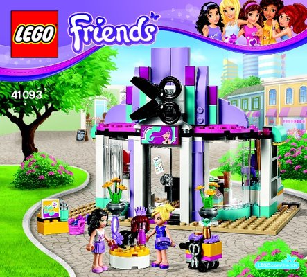 Istruzioni per la Costruzione - LEGO - Friends - 41093 - Il salone di bellezza di Heartlake: Page 1