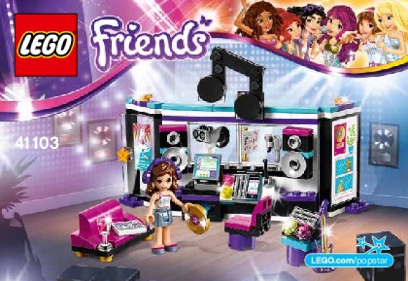 Istruzioni per la Costruzione - LEGO - Friends - 41103 - Lo studio di registrazione della pop star: Page 1