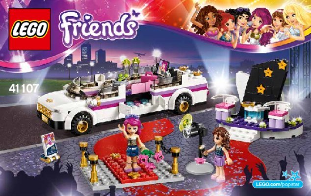 Istruzioni per la Costruzione - LEGO - Friends - 41107 - La limousine della pop star: Page 1