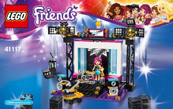 Istruzioni per la Costruzione - LEGO - Friends - 41117 - Lo studio TV della pop star: Page 1