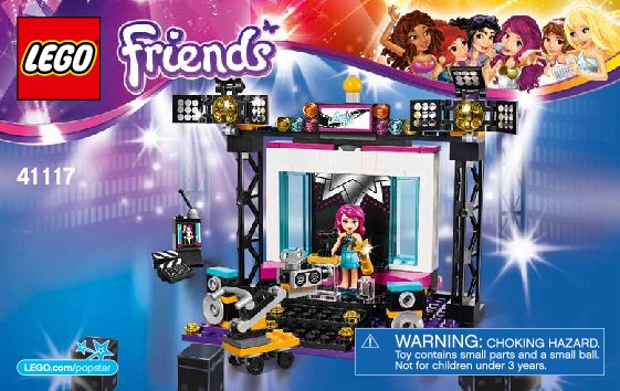 Istruzioni per la Costruzione - LEGO - Friends - 41117 - Lo studio TV della pop star: Page 1