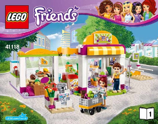 Istruzioni per la Costruzione - LEGO - Friends - 41118 - Il supermercato di Heartlake: Page 1