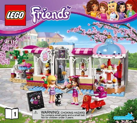 Istruzioni per la Costruzione - LEGO - Friends - 41119 - Il Cupcake cafè di Heartlake: Page 1