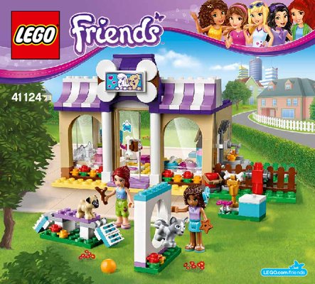 Istruzioni per la Costruzione - LEGO - Friends - 41124 - Il salone dei cuccioli di Heartlake: Page 1