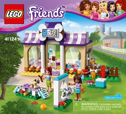 Istruzioni per la Costruzione - LEGO - Friends - 41124 - Il salone dei cuccioli di Heartlake: Page 1