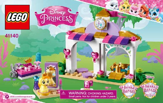 Istruzioni per la Costruzione - LEGO - Disney Princess - 41140 - Il salone di bellezza di Daisy: Page 1