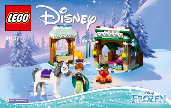 Istruzioni per la Costruzione - LEGO - Disney - 41147 - L'avventura sulla neve di Anna: Page 1