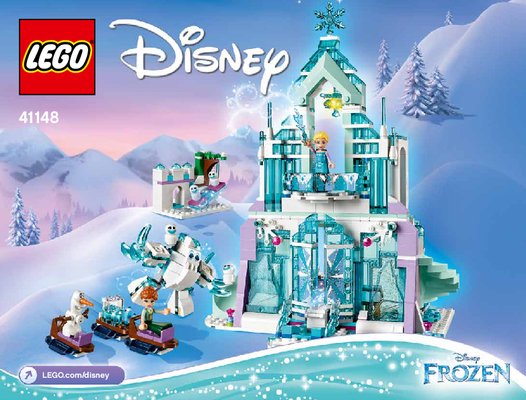 Istruzioni per la Costruzione - LEGO - Disney - 41148 - Il magico castello di ghiaccio di Elsa: Page 1