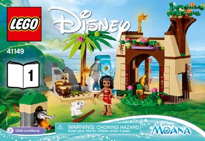 Istruzioni per la Costruzione - LEGO - Disney - 41149 - L'avventura sull'isola di Vaiana: Page 1