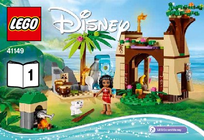 Istruzioni per la Costruzione - LEGO - Disney - 41149 - L'avventura sull'isola di Vaiana: Page 1