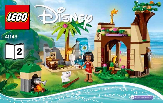 Istruzioni per la Costruzione - LEGO - Disney - 41149 - L'avventura sull'isola di Vaiana: Page 1