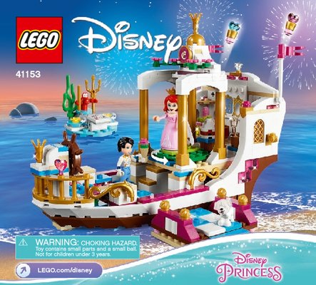 Istruzioni per la Costruzione - LEGO - 41153 - Ariel's Royal Celebration Boat: Page 1