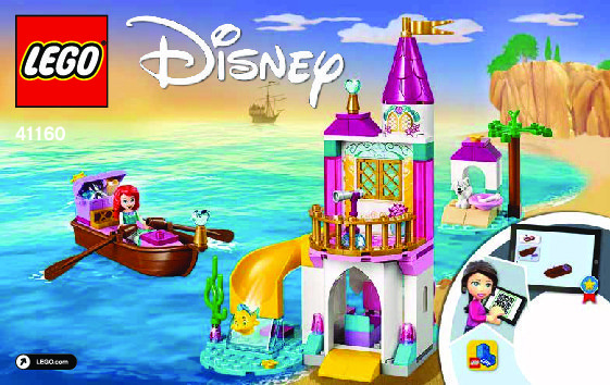 Istruzioni per la Costruzione - LEGO - 41160 - Ariel's Seaside Castle: Page 1