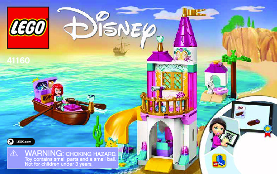 Istruzioni per la Costruzione - LEGO - 41160 - Ariel's Seaside Castle: Page 1