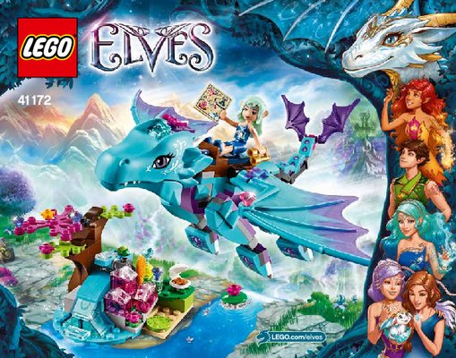 Istruzioni per la Costruzione - LEGO - Elves - 41172 - L'avventura del Dragone d'acqua: Page 1