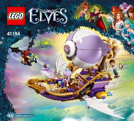 Istruzioni per la Costruzione - LEGO - Elves - 41184 - La barca volante di Aira e l'inseguimento dell'amuleto: Page 1