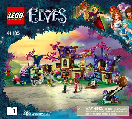 Istruzioni per la Costruzione - LEGO - Elves - 41185 - Salvataggio magico dal villaggio dei goblin: Page 1