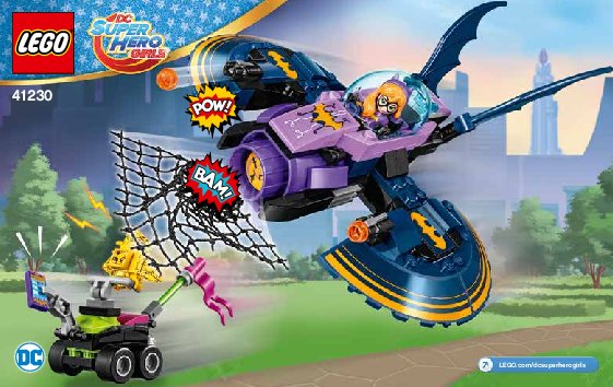 Istruzioni per la Costruzione - LEGO - DC Super Hero Girls - 41230 - L'inseguimento sul bat-jet di Batgirl™: Page 1