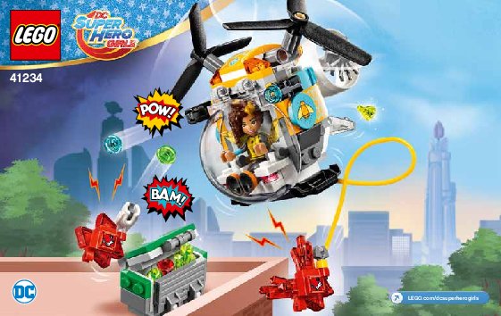 Istruzioni per la Costruzione - LEGO - DC Super Hero Girls - 41234 - L'elicottero di Bumblebee™: Page 1