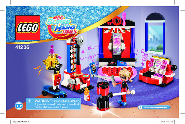 Istruzioni per la Costruzione - LEGO - DC Super Hero Girls - 41236 - Il dormitorio di Harley Quinn™: Page 1