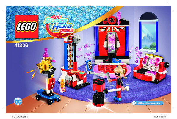 Istruzioni per la Costruzione - LEGO - DC Super Hero Girls - 41236 - Il dormitorio di Harley Quinn™: Page 1