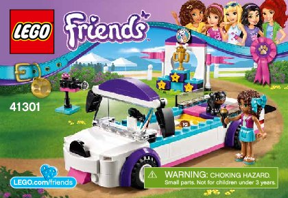 Istruzioni per la Costruzione - LEGO - Friends - 41301 - La sfilata dei cuccioli: Page 1