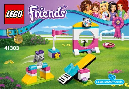 Istruzioni per la Costruzione - LEGO - Friends - 41303 - Il parco giochi dei cuccioli: Page 1