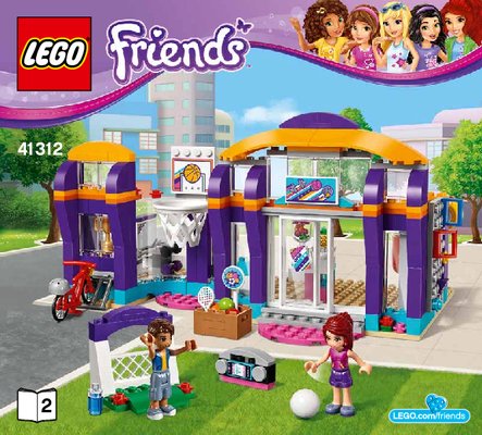 Istruzioni per la Costruzione - LEGO - Friends - 41312 - Il centro sportivo di Heartlake: Page 1